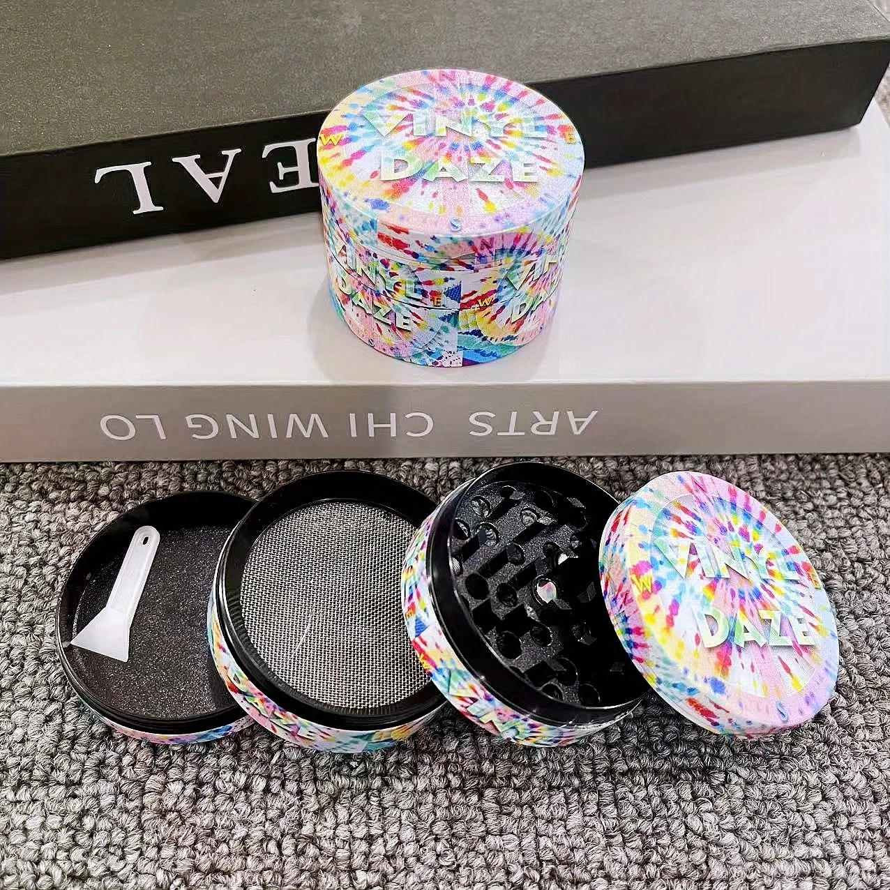2inch Metal Herb Grinder 4-Layers Mill Spice Pestle Metal Crusher Corn Salt Mortar Tobacco Grass Grinder Cigarette Accessories
