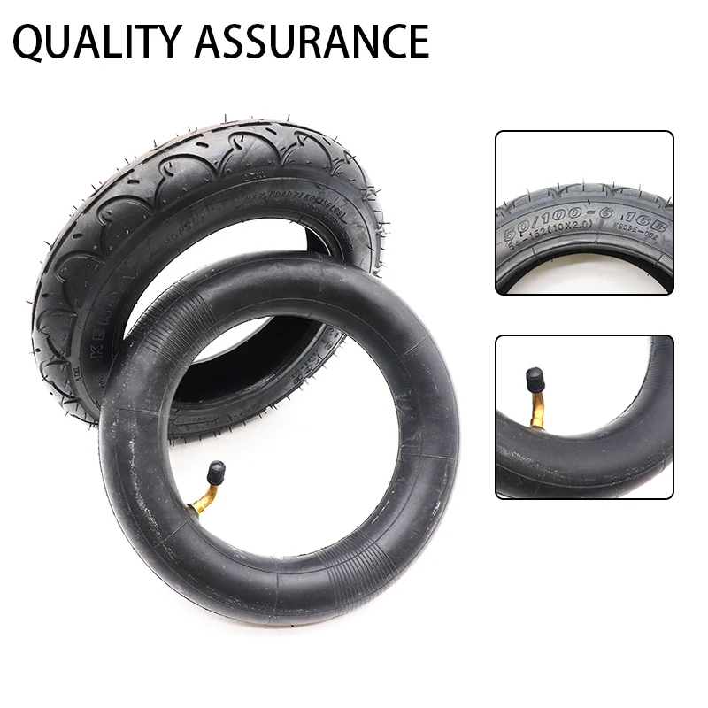 10 Inch 10x2 50-100-6 Outer Tyre and Inner Tube Thickened Pneumatic Tire for Self Smart Balancing Electric Scooter