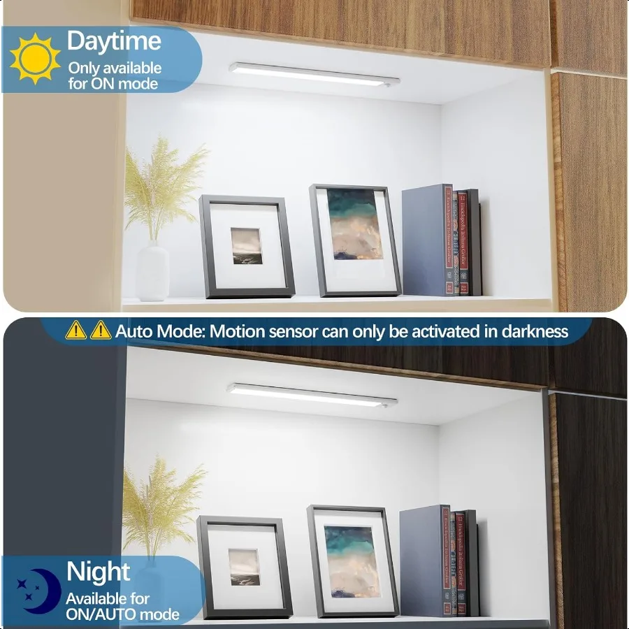 캐비닛 조명 밑 야간 조명 바 12인치 쿨 화이트 3팩