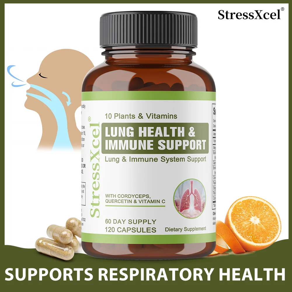 Cordyceps Capsules, Natural Energy & Endurance, Stress Relief, Memory Focus, Immune, Cardiovascular & Respiratory Support