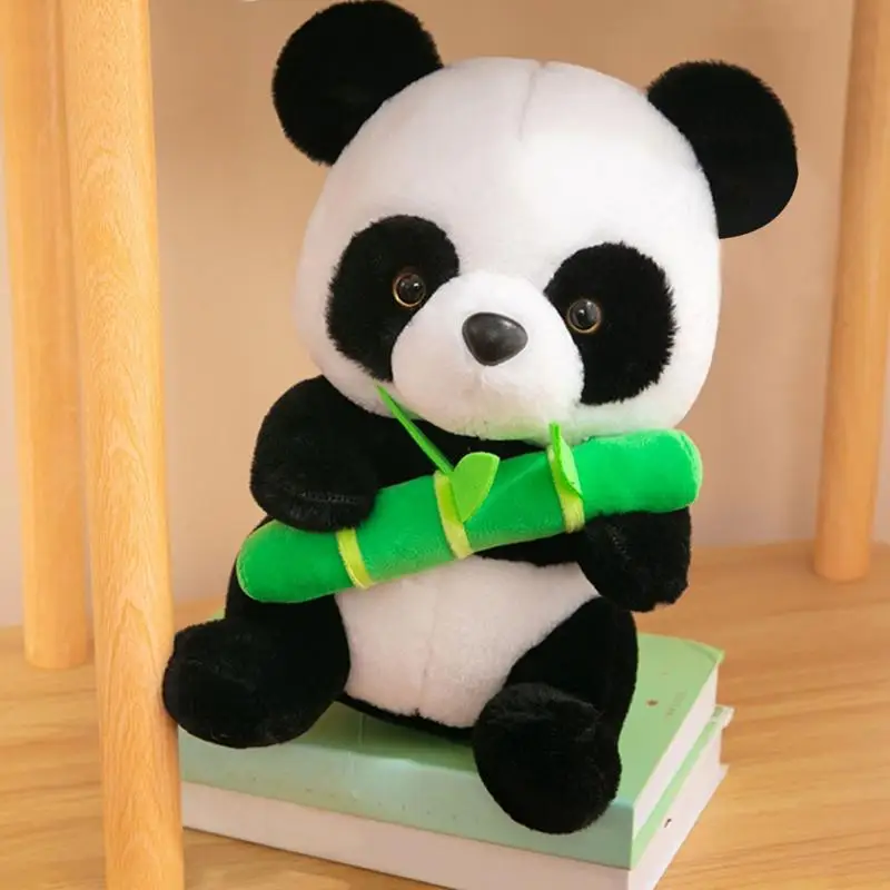 Panda Stuffed Animals 30cm Soft Cuddly Panda Bear Doll Stuffed Animal Toys Doll National Treasure Zoo Plush Toy Girls Lover Gift