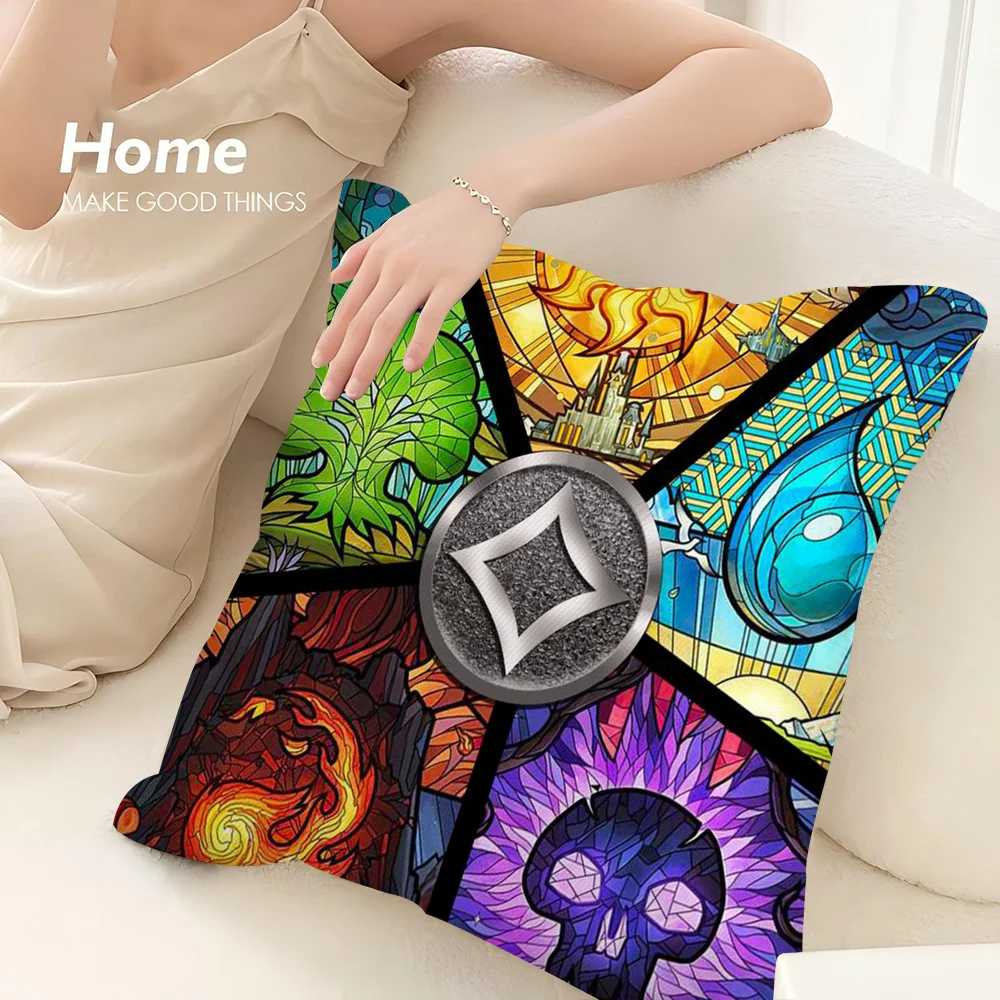 M-Magic The G-Gathering Pillow Case 3D Print Polyester Fiber 40*40 cm Home Sofa Throw Pillow Cover Decoration Festival Gift