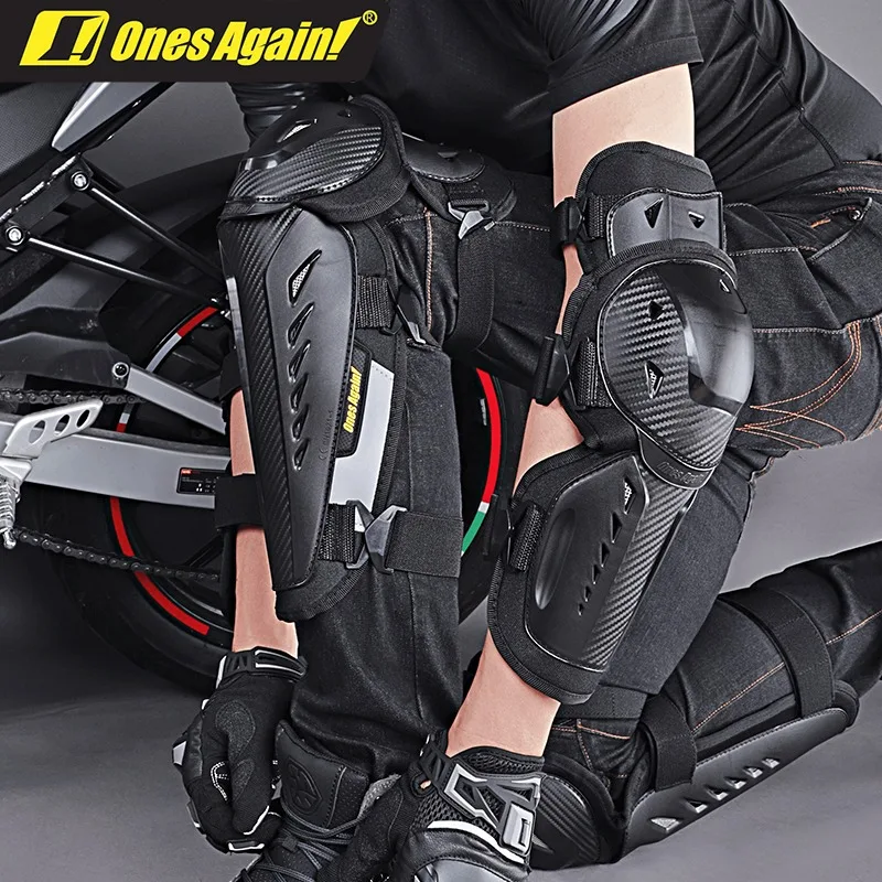 Ones Again! Motorcycle Knee Elbow Pads Protective Combo Motocross Racing Knee Equipment Guards Joelheira Motorcycle Accessories