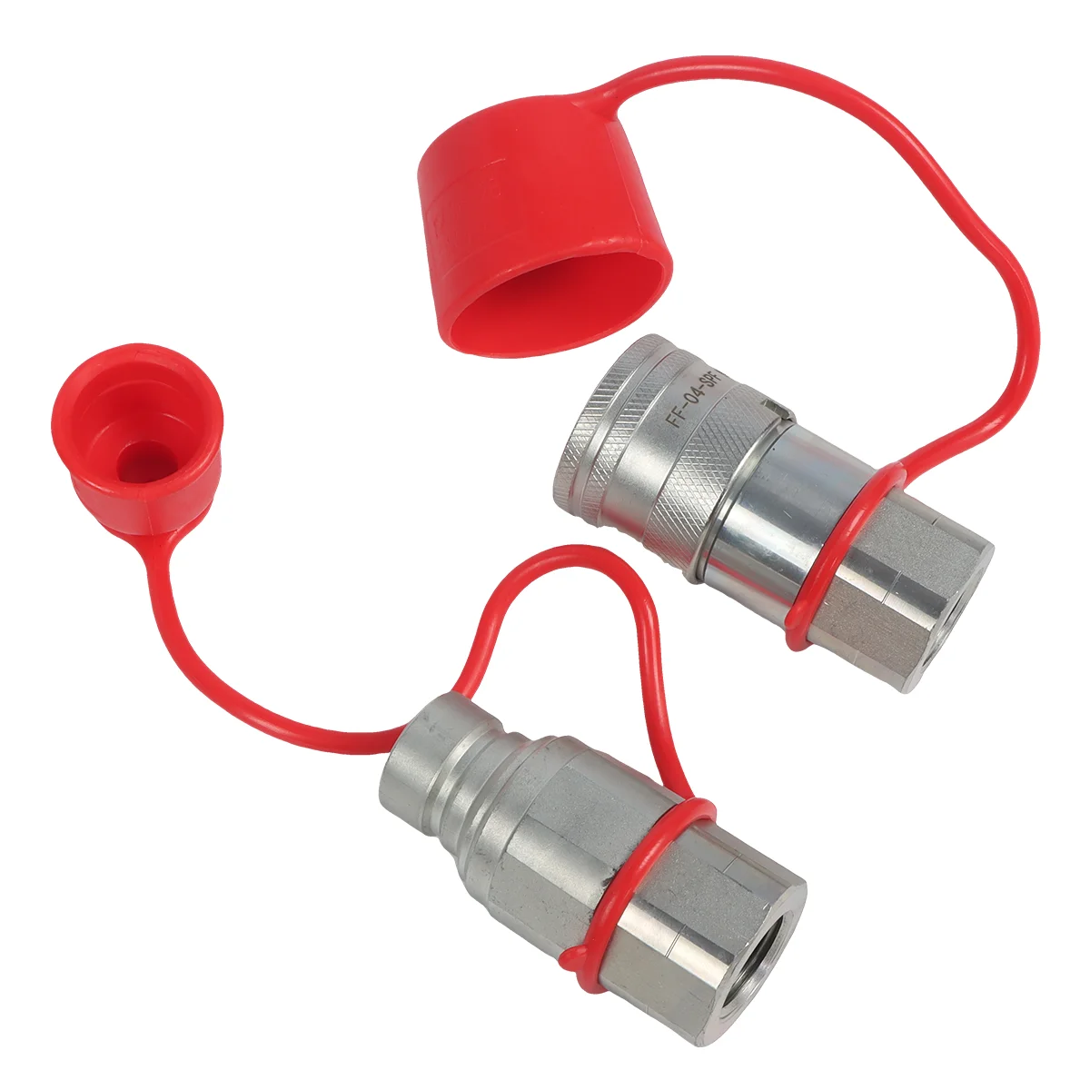 1/2 "وجه مسطح المقرنات الهيدروليكية وصلات 1/2" NPT انزلاق التوجيه الهيدروليكية توصيل سريع المقرنات مجموعة ث/ختم قبعات الغبار العلامة التجارية الجديدة