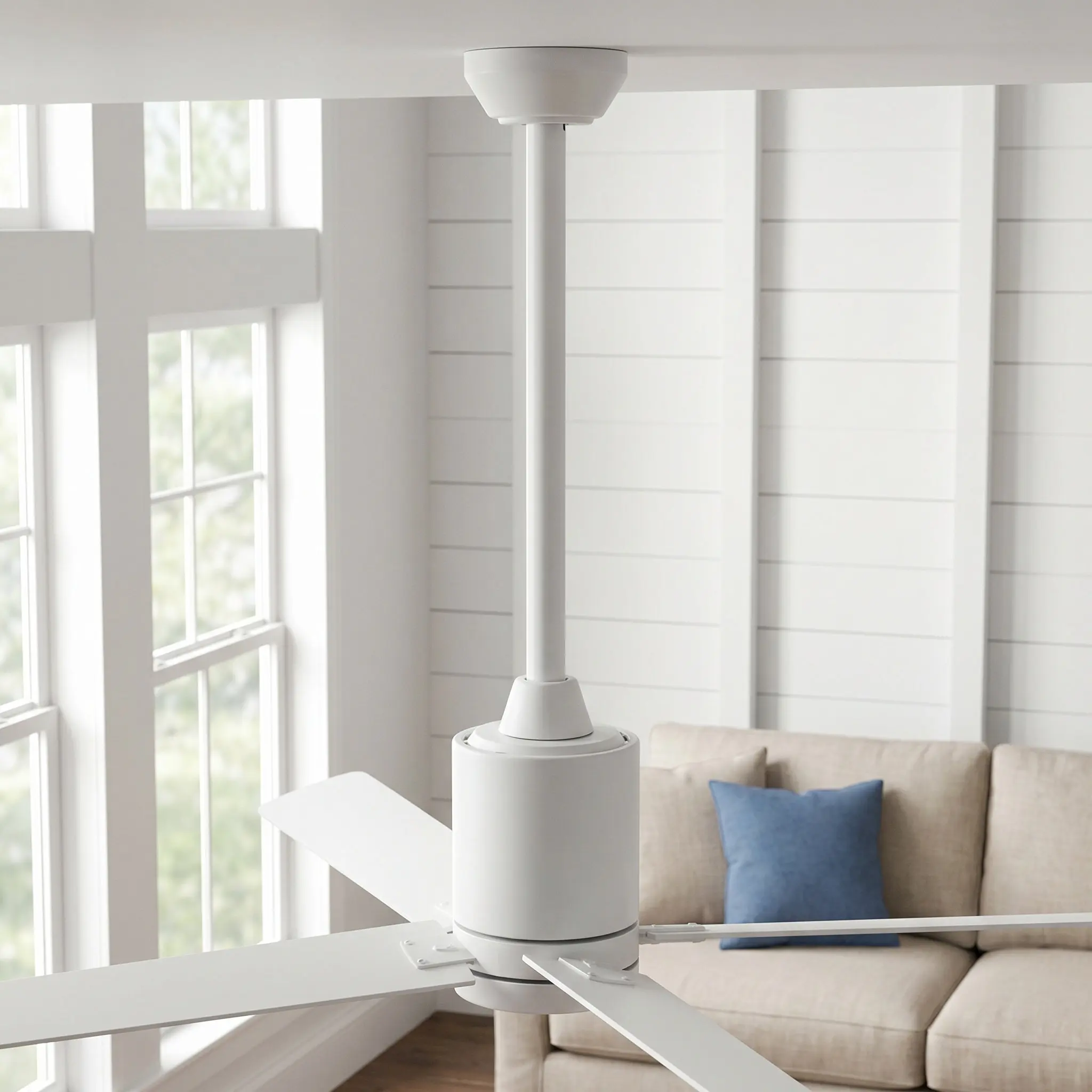 Universal Fan Extended Rod Thickened Ceiling Fan Extension Rod Downrod Adjustable Height Easy Installation Downrod Ceiling
