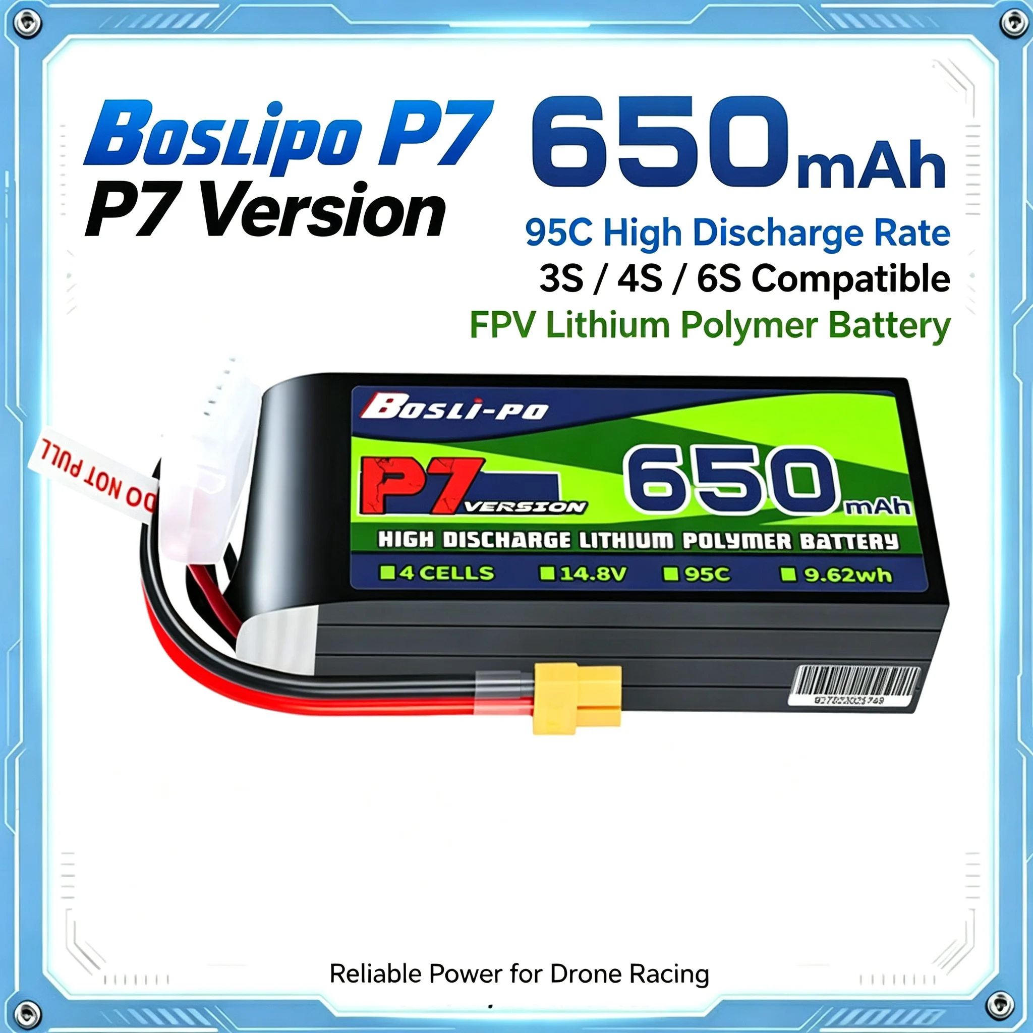 Drone Battery 3S - 보스리포 P7 버전 650mAh 95C 리포