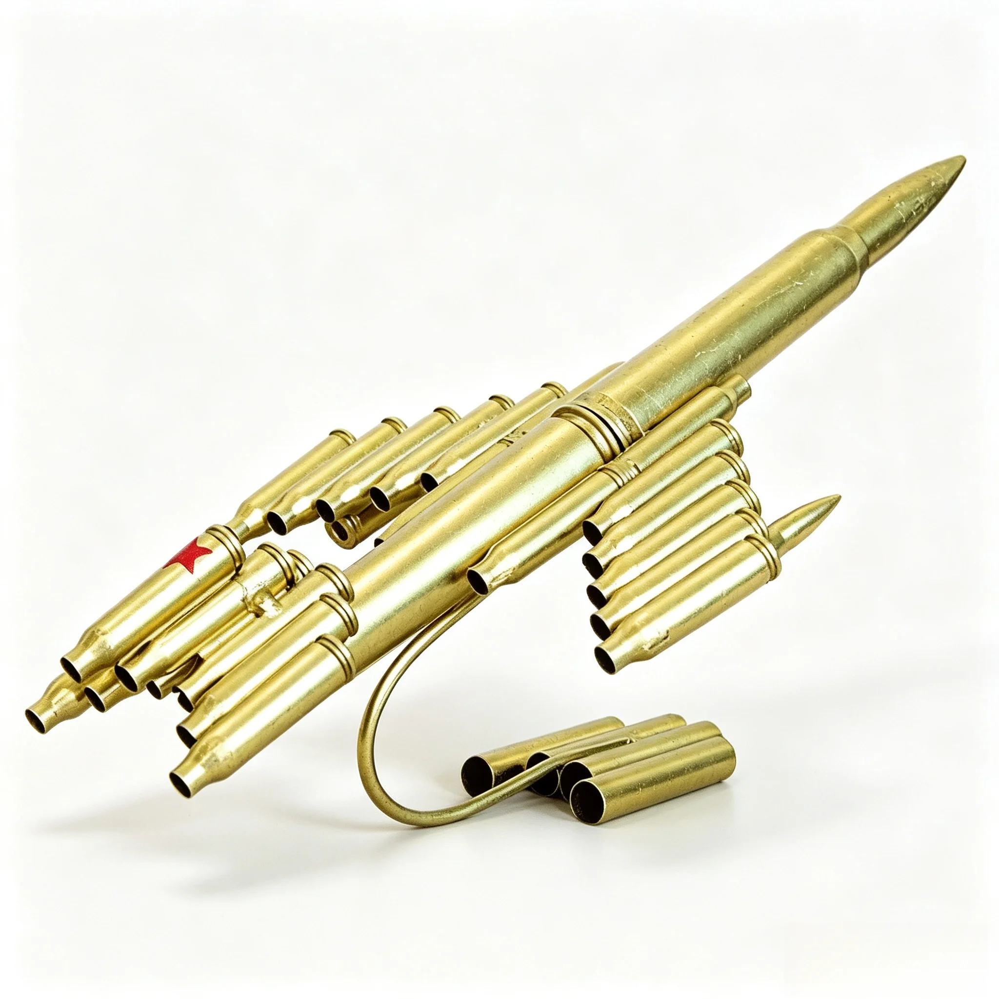 Bullet Shell Fighter Jet Model Handmade Metal Craft Military Airplane Figurine Vintage Army Aircraft Desk Ornament Gift