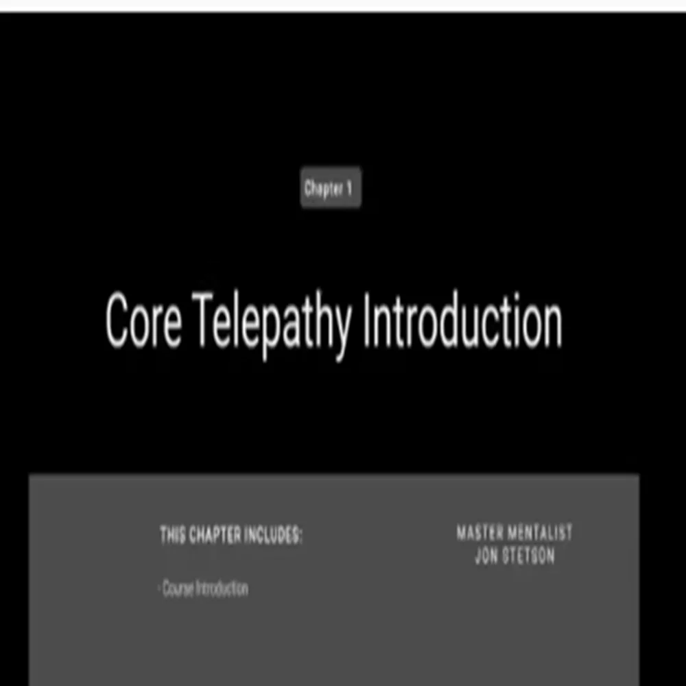 Core Telepathy by Jon Stetson - Magic Download