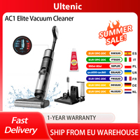 Ultenic AC1 Elite Cordless Vacuum And Mop with Self-Cleaning, Up to 50min Runtime, Smart Dirt Detection, 3 Cleaning Mode, LCD