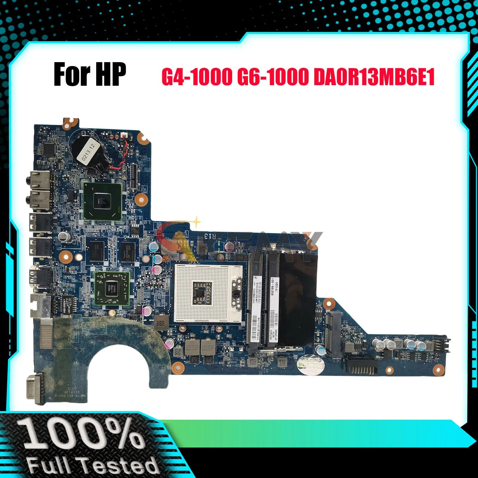 

DA0R13MB6E1 For HP Pavilion G4-1000 G6 G7 Laptop Motherboard With HM65 DDR3 650199-001 636375-001 100% Fully Tested