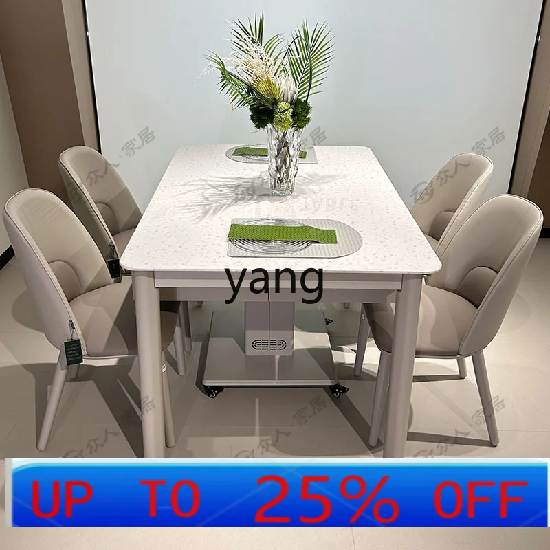 Lmm solid wood mahjong table dining table dual-purpose automatic household integrated multi-functional dining table and chairs