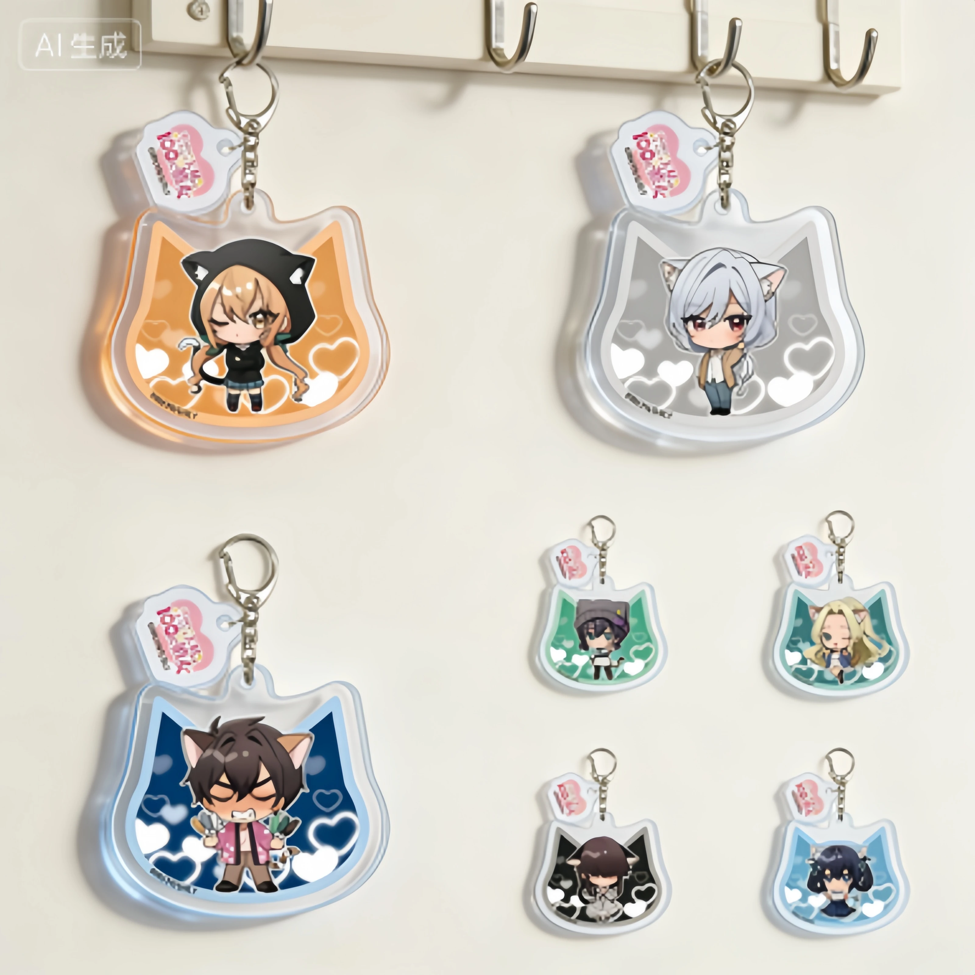 Wholesale The 100 Girlfriends Who Really, Really Love YouAcrylic Pendant Keychains Car decorations Gift 6CM Schoolbag pendant