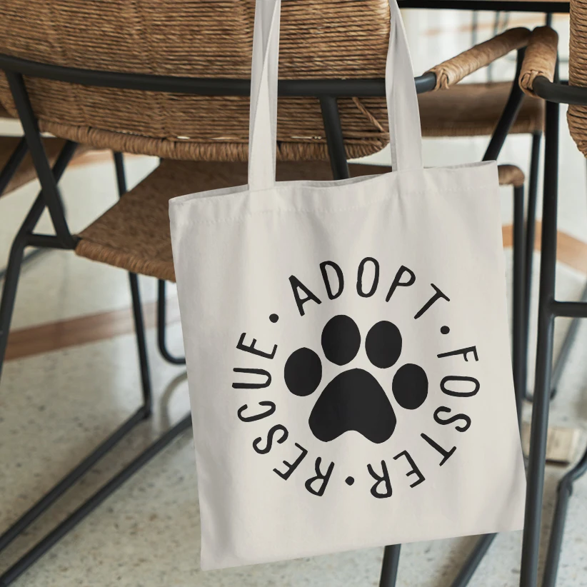 Borsa a mano in tela divertente con artigli di animali Borsa per la spesa con libro d'amore da donna Borsa a tracolla da donna riutilizzabile per insegnante retrò