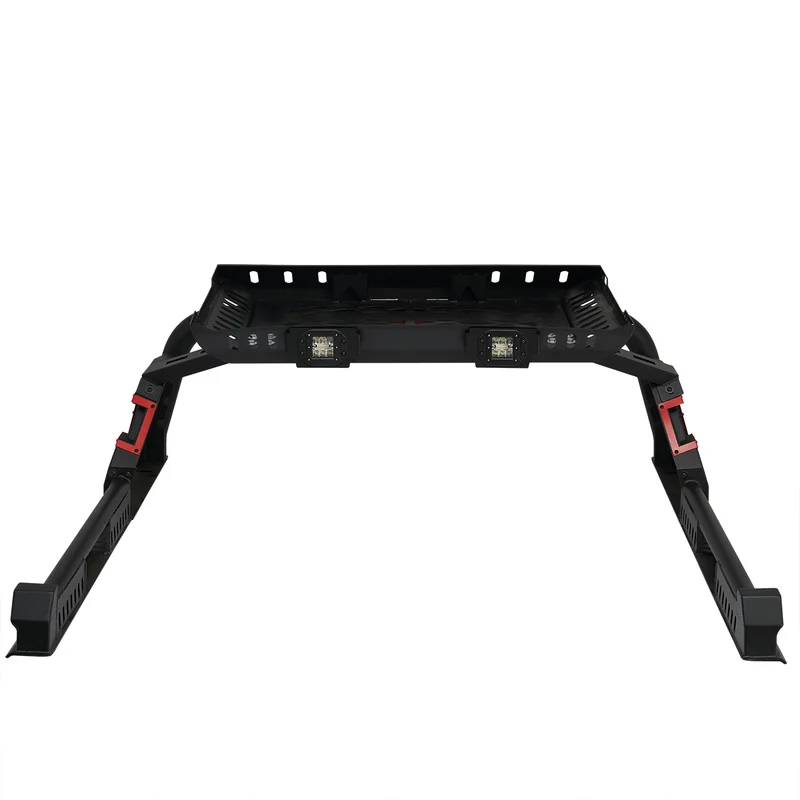 Factory Hot Selling 4X4 Accessories Sport Style Black Iron LED Light Roll Bar NP300 Tacoma