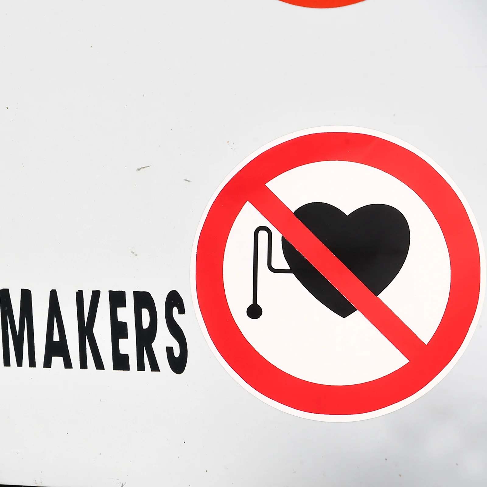 

3Pcs High-Visibility No Pacemaker Warning Labels Stickers for Healthcare Safety