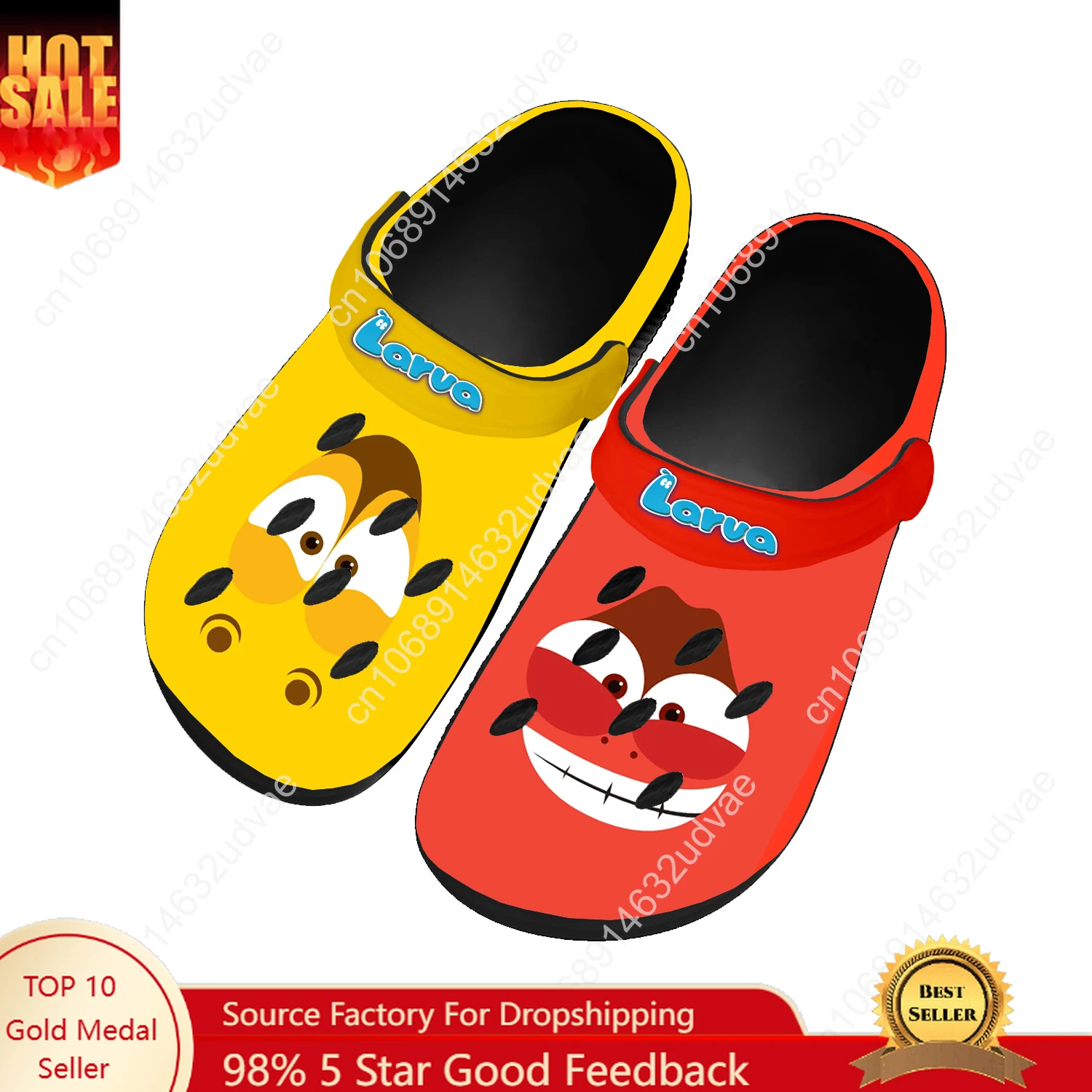 

Larva Water Shoes Mens Womens High Quality Fashion Home Garden Clogs Customizd Sandals Beach Breathable Hole Slippers
