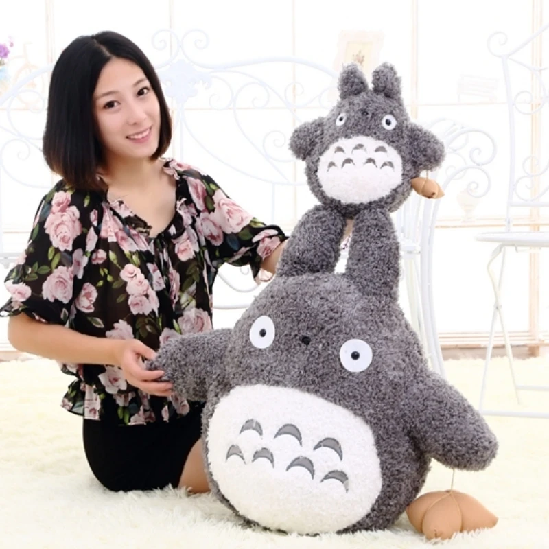 My Neighbor Totoro Hold Zongzi Plush Toy Big Size Cuddly Plushies Stuffed Movie Anime Doll Sofa Bed Room Decor Gifts Girl Kids