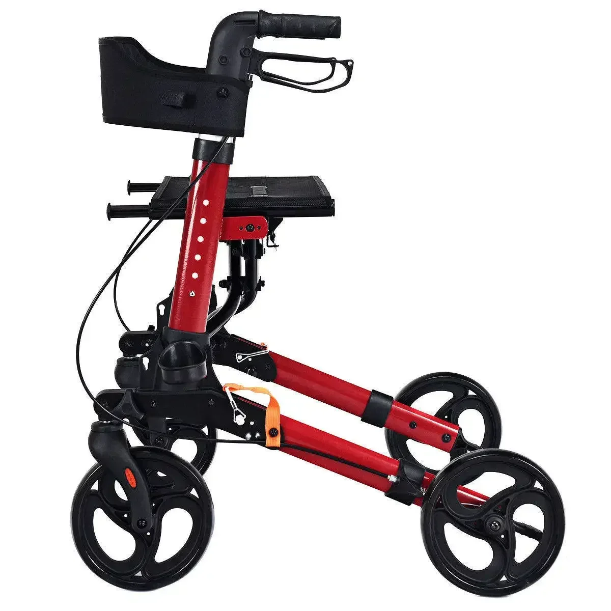 Senior High Quality Aluminium Durable Adjustable Adult Rollator Walker For Elderly