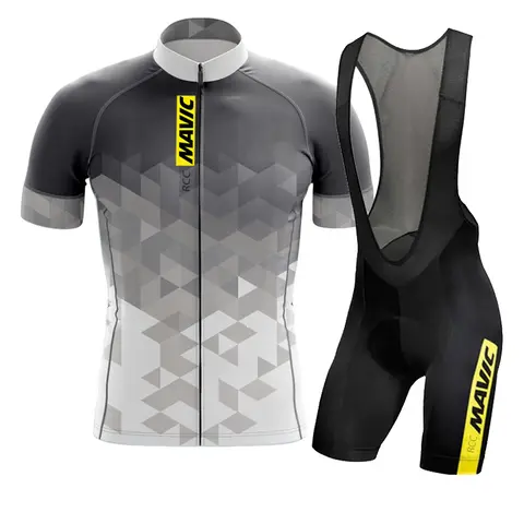RCC MAVIC Pro Team Cycling Jersey Set Cycling Clothing Summer Road Bike Shirts Suit Bicycle Bib Shorts MTB Ropa Ciclismo Maillot