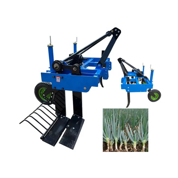 Mini Green Onion and Large Ginger Harvester 1 Row Spring Onion and Ginger Harvester for Farms and Home Rice Harvester Machine