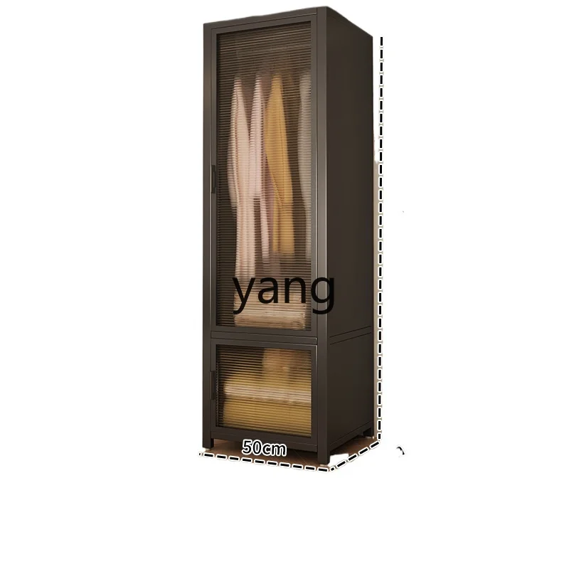 

LMM household bedroom tin storage cabinet simple assembly wardrobe