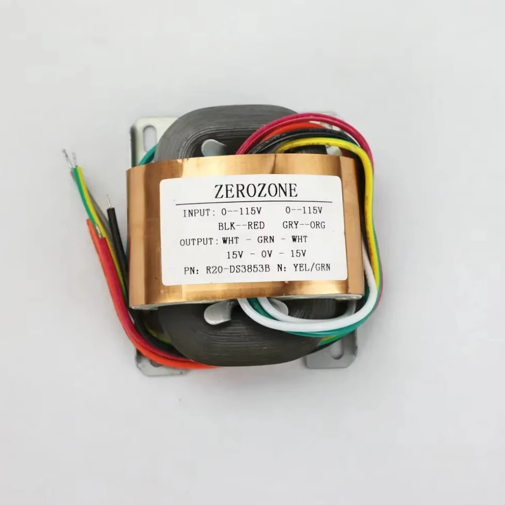 GZLOZONE 30VA Pure Copper R-core Transformer 2X 6V / 9V /12V /15V/ 18V