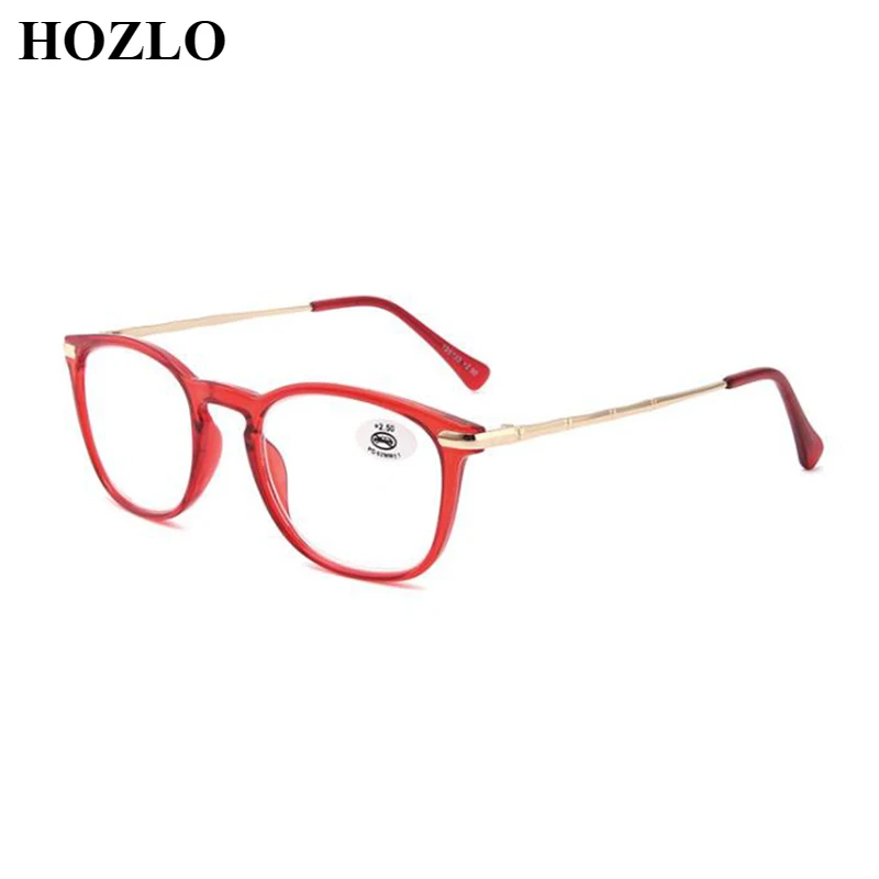 

Unisex Retro Large Frame Reading Glasses Magnifier for Women Men Students Metal+PC Fashion Transparent Glasses Frame 0,+1.0~+3.5