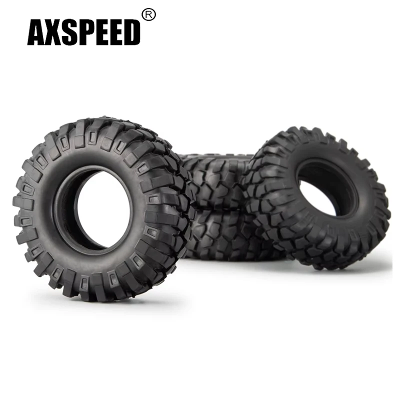 AXSPEED 4 ชิ้น 1.9 "ยางยาง 108x38 มิลลิเมตรล้อยางสําหรับ 1/10 RC Crawler รถ Axial SCX10 II III 90046 TRX4 D90 อะไหล่อัพเกรด