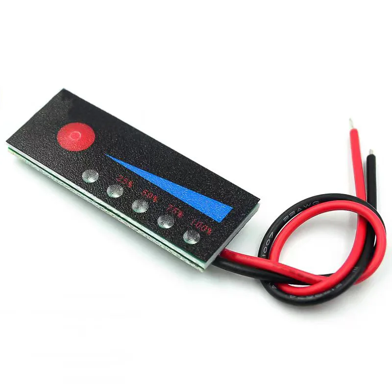 1pcs 3.7V/7.4V/11.1V/14.8V 2S/3S/4S Li-ion battery pack power indicator 12V1 car battery indicator board Anti-reverse connection