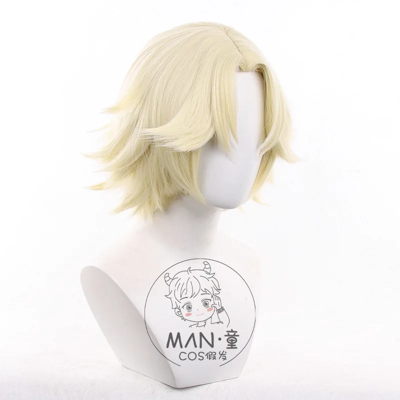 Identity V プロスペクター 真実を超えて コスプレウィッグ 頭皮 スパイキー ショートヘア ハロウィン ギフト