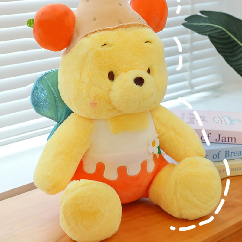 Brinquedos de pelúcia Disney Winnie The Pooh, bonecas fofas, anime animado, ursinho de pelúcia, presentes de aniversário e Natal infantis, 40 cm, 55cm