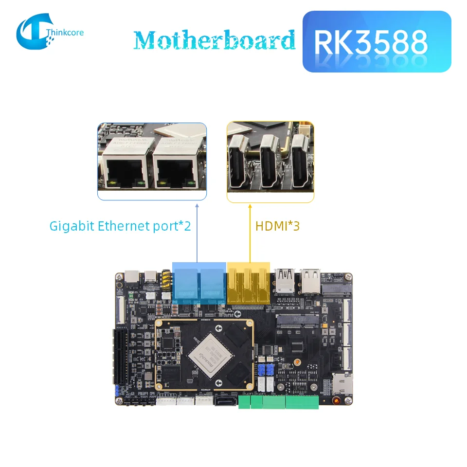 

Плата разработки Rockchip RK3588, двойной гигабитный Ethernet, электронный комплект «сделай сам», изготовление печатных плат с поддержкой на заказ, альтернативы Raspberry Pi
