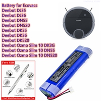 Robot Vacuum Cleaner Battery S08-LI-144-2500 for Ecovacs Deebot DJ35 ,DJ36,DN55,DN520,DK35,DK36,DK520,Deebot Ozmo Slim 10 DK3G