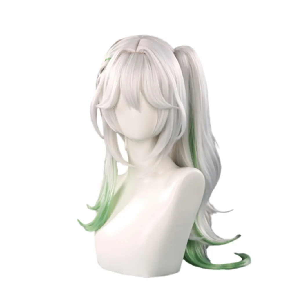 Wig Cosplay Genshin Impact Permainan Cosplay Nahida Wig Rambut Cosplay Natal
