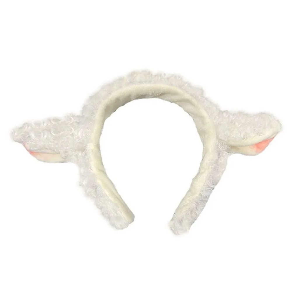 أزياء المضادة للانزلاق لامب الأذن عقال الحلو إكسسوارات الشعر طوق الشعر لطيف الكرتون هيرباند غسل الوجه الاستخدام #3