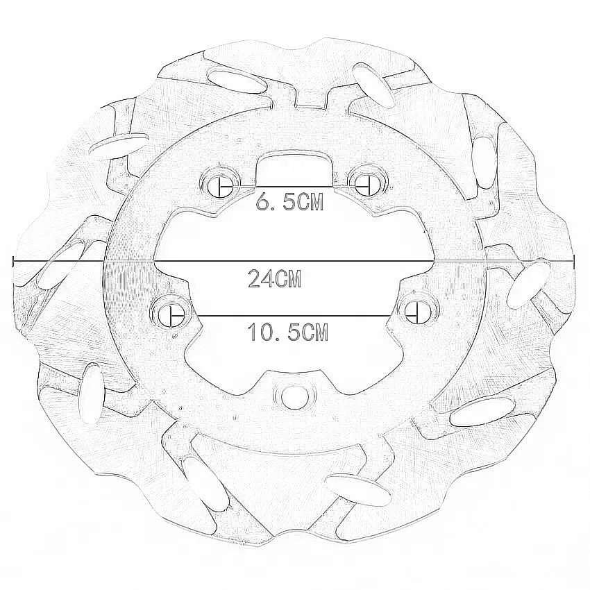 Motorcycle rear Brake disc For Suzuki RF400 RP/RR/VR GSX400 GSF600 RF600 GSX600 SF650 SV650 GSX750 RF900 GSX1100 GSF1200 GSX1300