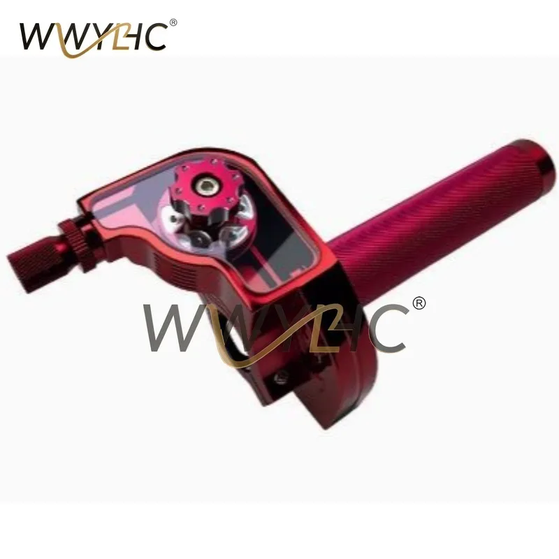 Suitable for motorcycle handlebar accessories,CNC aluminum alloy modification, large twist oil filler, see through handle sleeve