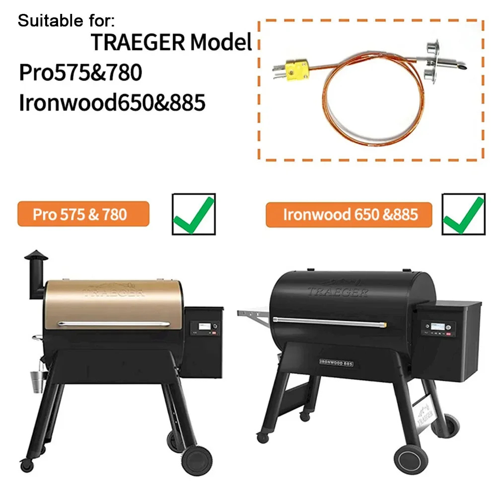 

Traeger Thermocouple Probe Kit For Ironwood 650/885 And Pro 575/780 KIT 0422 Easy Solution To Grill Temperature Problems