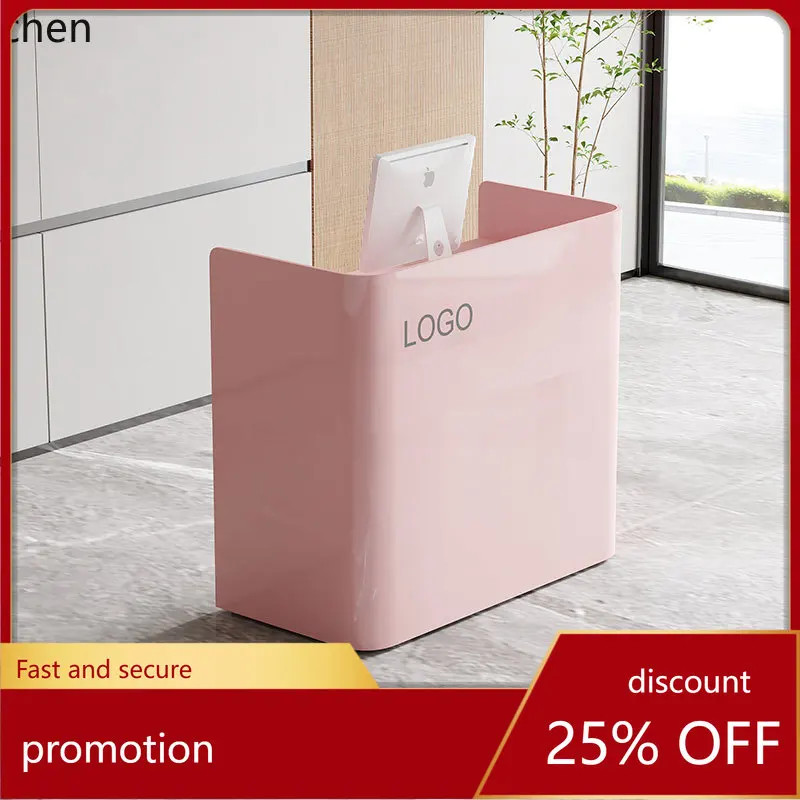 

HT clothing checkout page store small simple modern beauty salon bar counter baking paint company reception desk