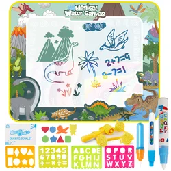 Dinosaur Roll over Image to Zoom in Water Kids Painting Writing Doodle Toy Mat Color Drawing for Boys and Girls