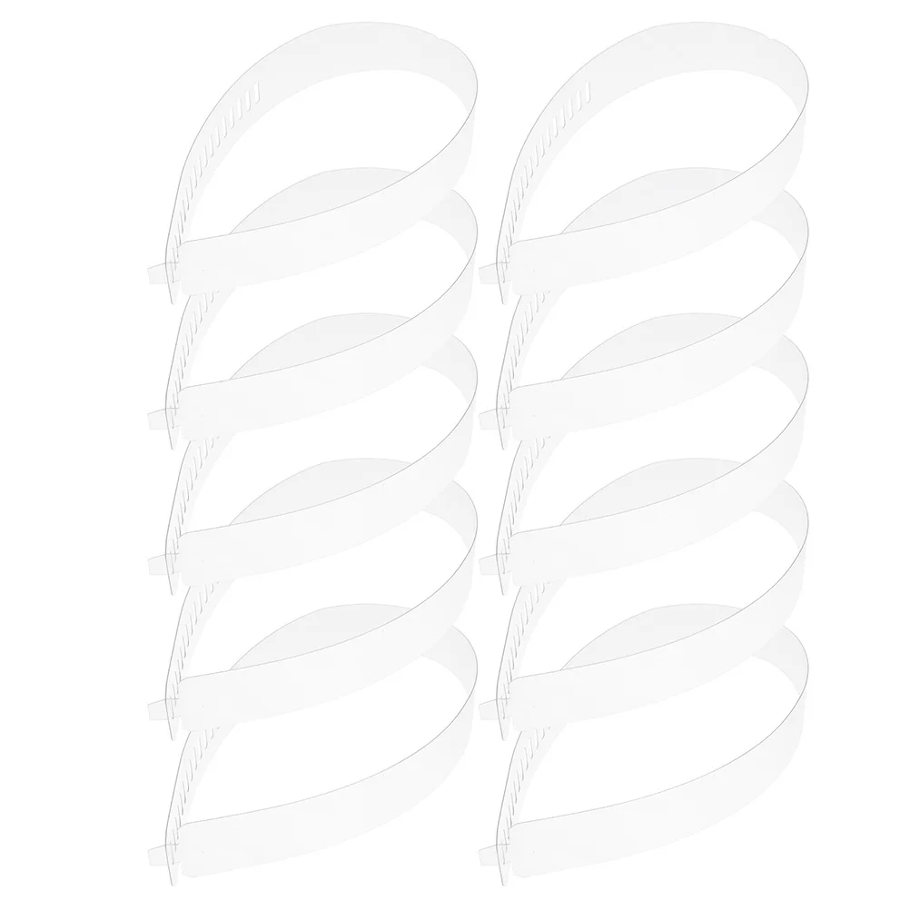 50Pcs Collar Fixing Supplies Sturdy Plastic Shirt Strips Maintain Shape Adjustable Fit Long Term Durability Smooth Finish