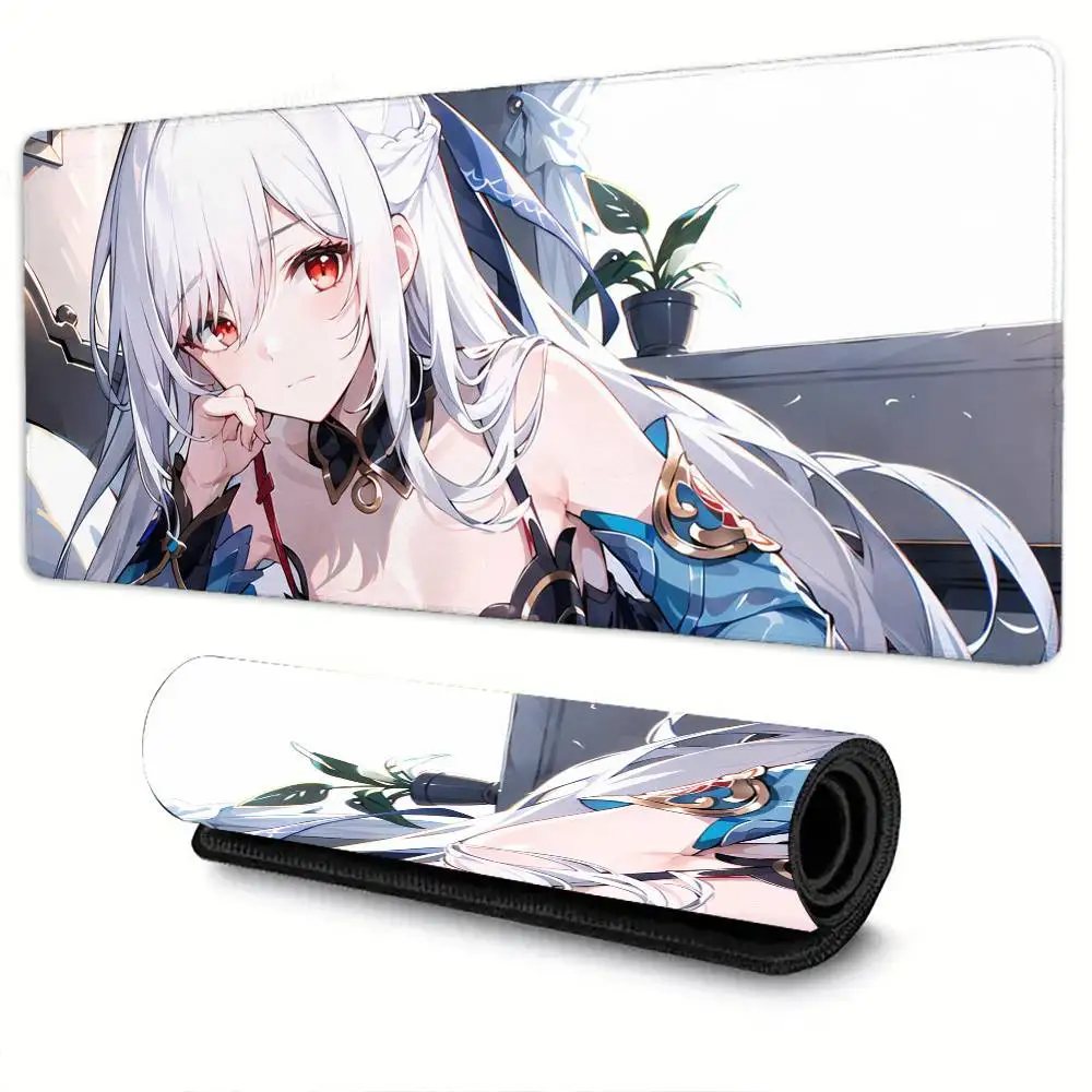 لوحة ماوس Azur Lane قابلة للانزلاق مناسبة لأجهزة الكمبيوتر المكتبية وأجهزة الكمبيوتر المحمولة وألعاب رياضية إلكترونية وحصير مكتبي XXL ولوحة مفاتيح