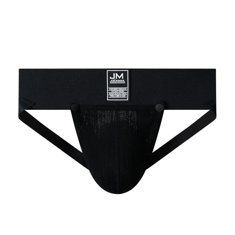 JOCKMAIL Athletics Jockstrap Men Underwear Man Thongs G Strings Cuecas Slip Removable Pouch Tanga Hombre Breathable 3\