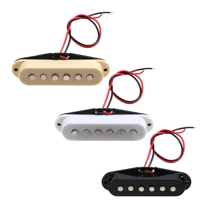RTSHE-3PCS звукосниматели для звуковой гитары с одной катушкой для электрогитары ST, одинарный звукосниматель, электрогитара с одной катушкой