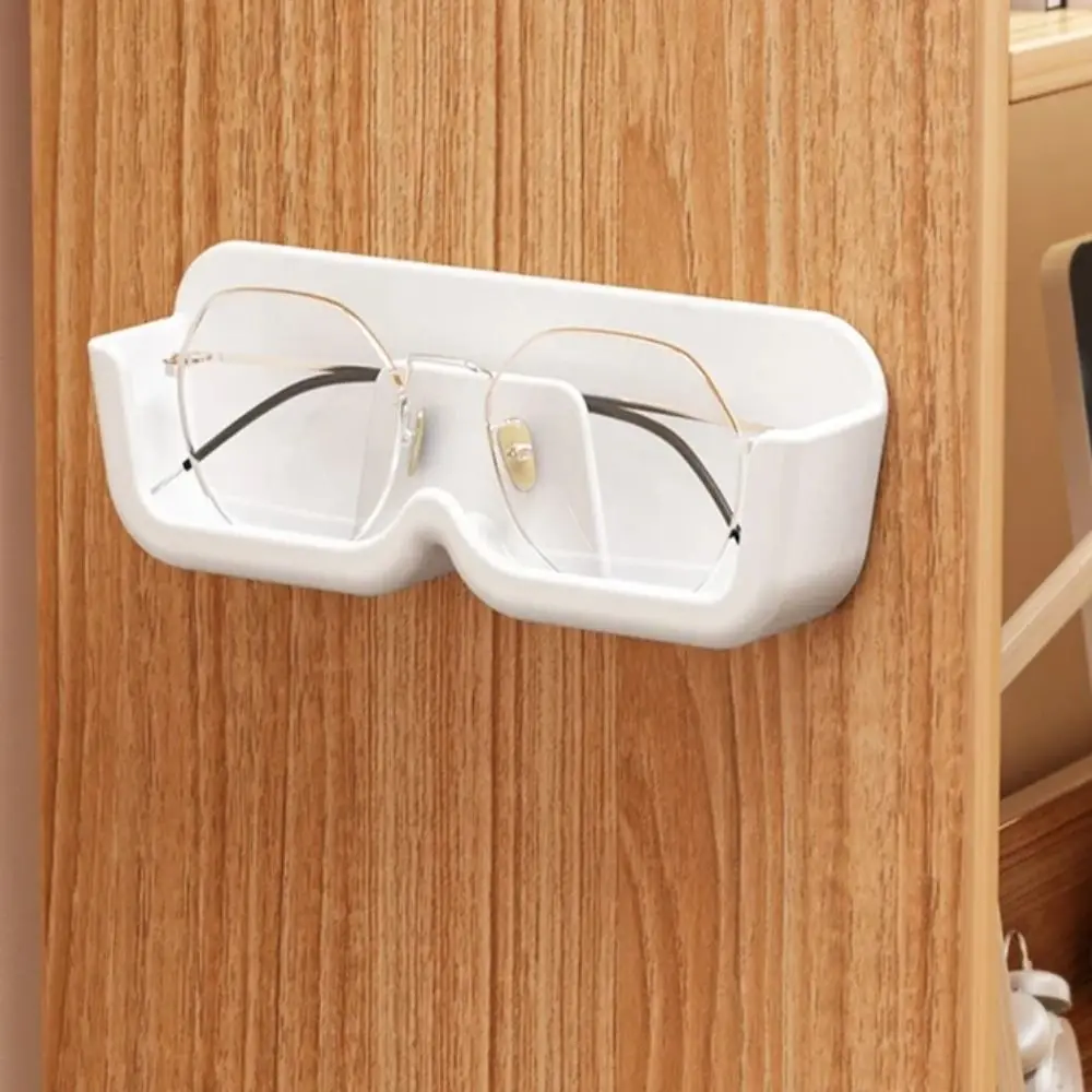Punch-free Sun-glasses Display Holder Wardrobe Decoration Wall Mounted Glasses Storage Rack Portable Home Tidying Glass Showcase