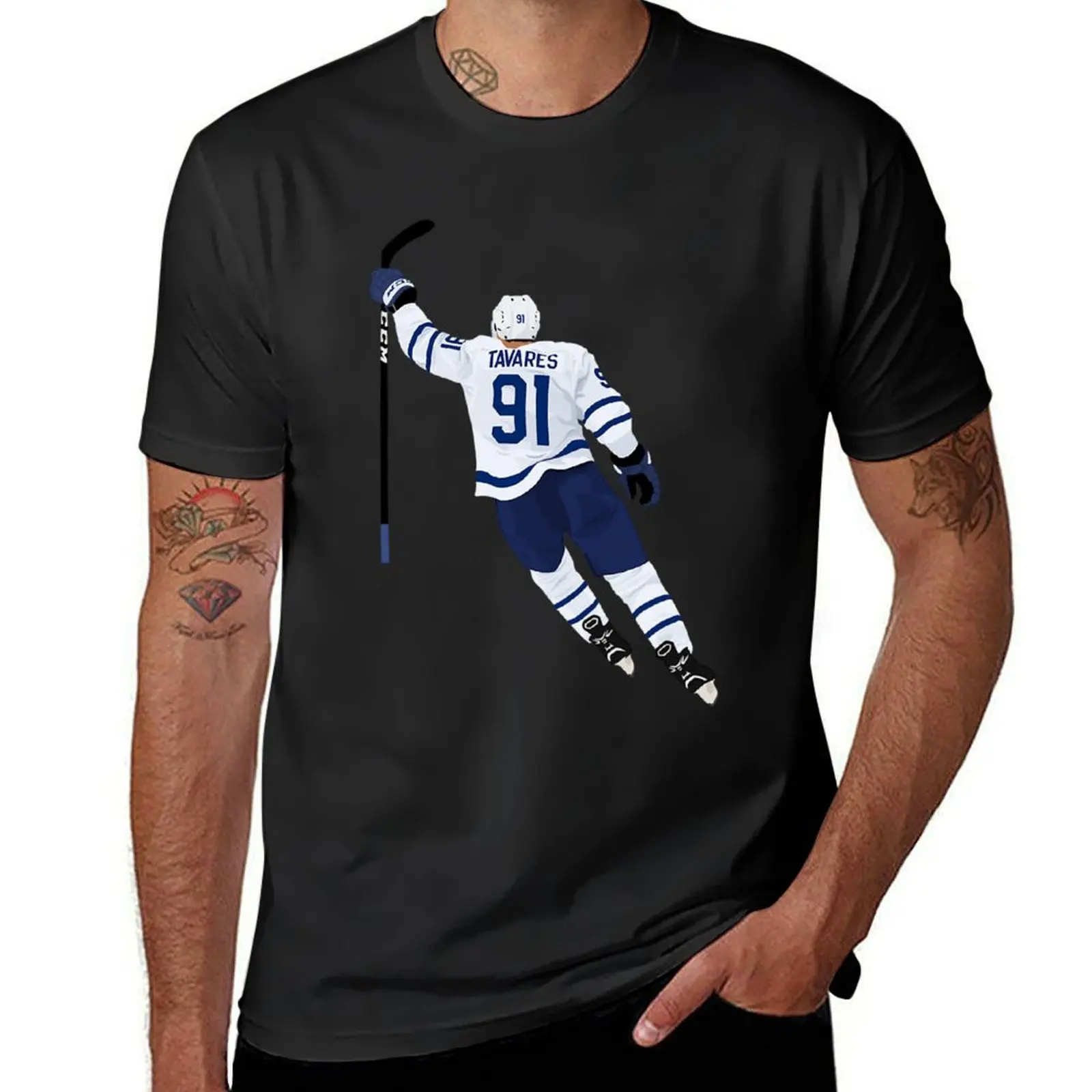 

John Tavares T-Shirt summer tops Blouse plain for a boy mens t shirts casual stylish