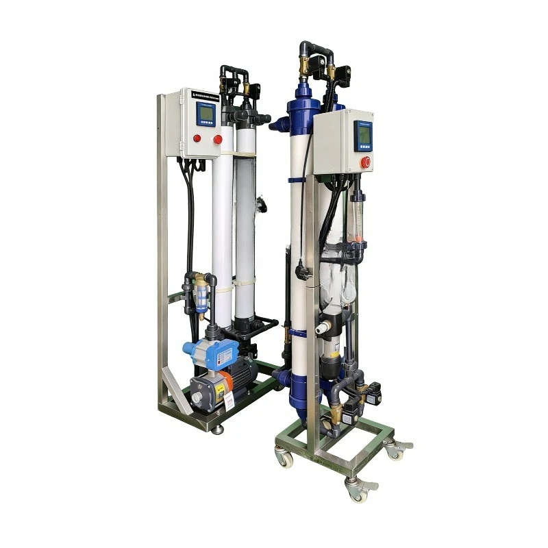 Ultrafiltration unit with core filtration assembly and basic operating safety features
