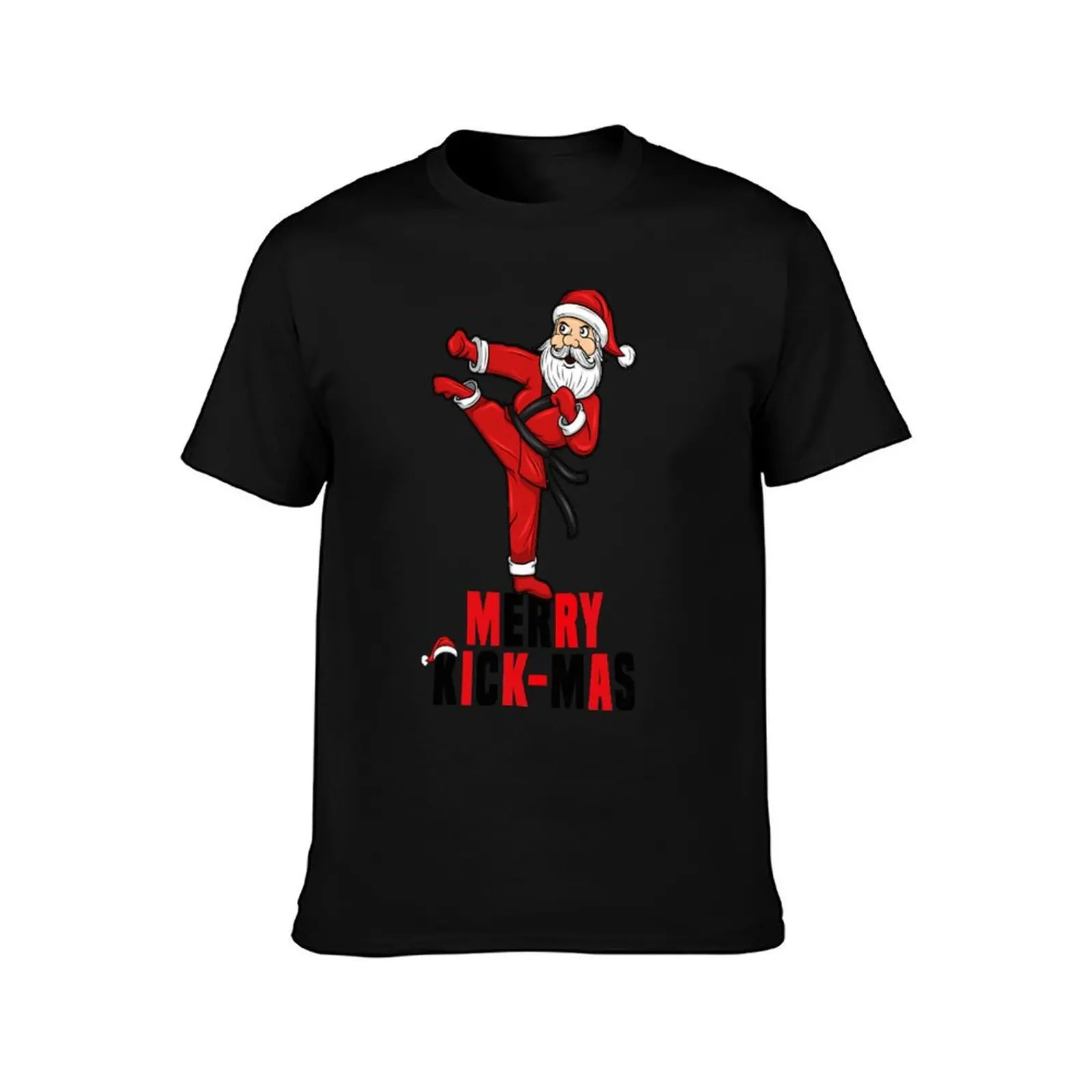 Merry Christmas Kickmas T-Shirt Summer Casual Cotton Tee Oversized Streetwear Tops Vintage Graphic Print Unisex Men Women