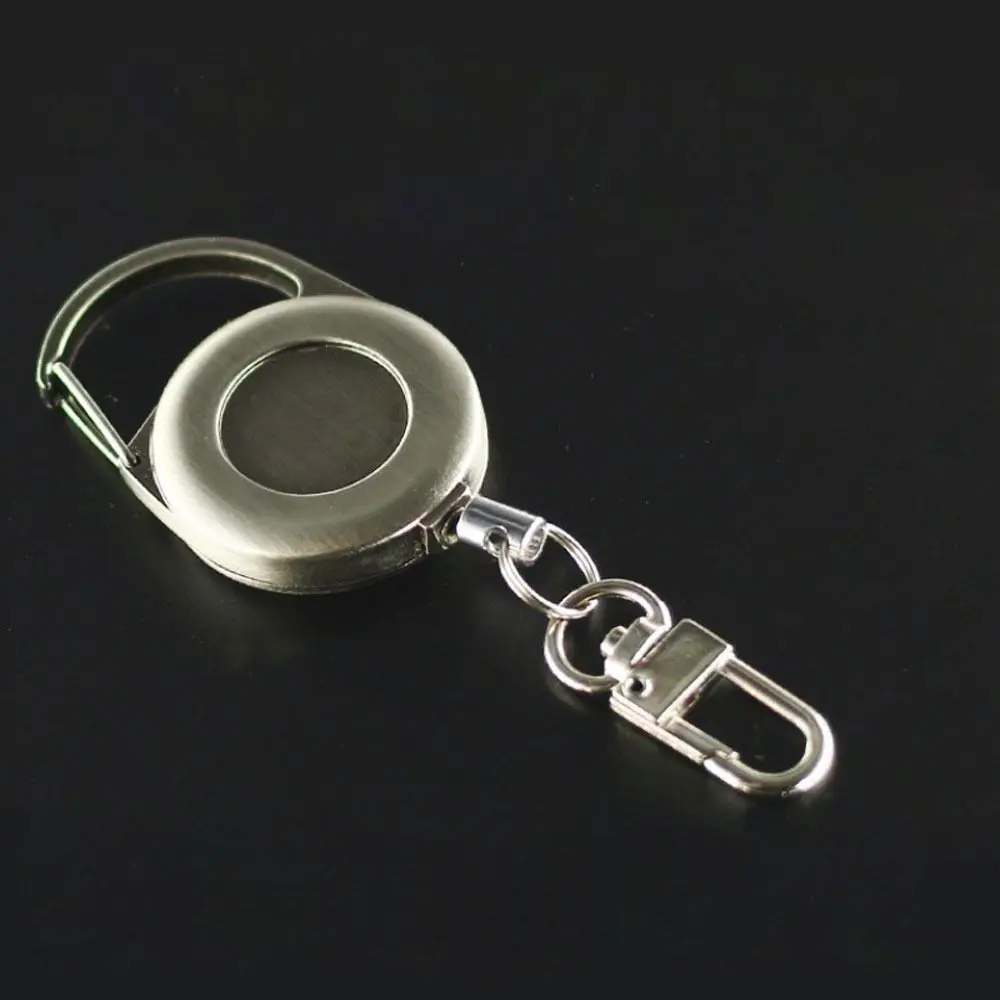

Clip Badge Reel Clip Silicone Lanyard Anti-Lost Keychain Pull Buckle Badge Holder Retractable Lanyards Telescopic Pull Buckle