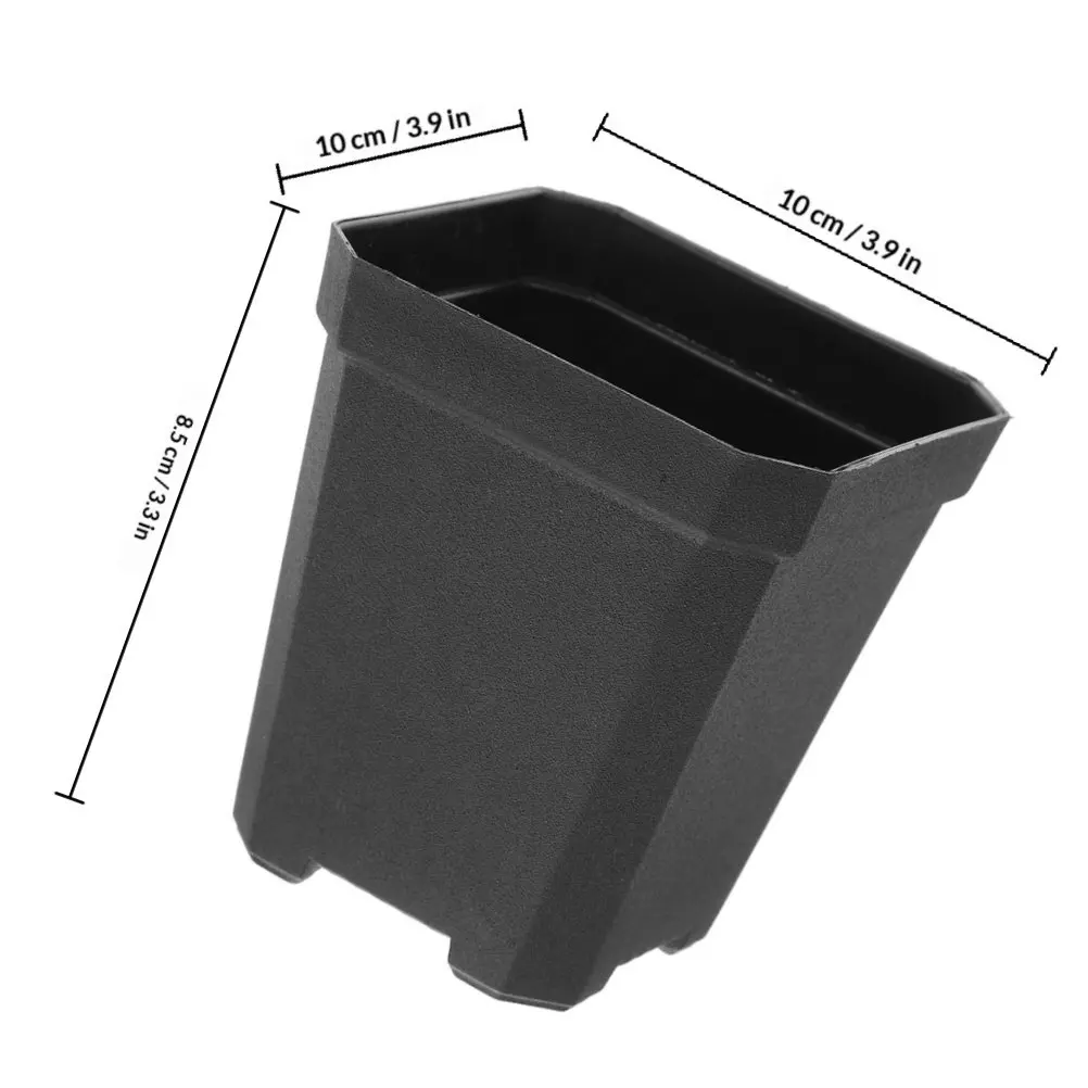 Seedling Nursery Pots 20 Pack Lightweight Plastic Plant Pots with Drainage Holes for Garden Balcony